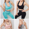 Seamless Striped Yoga Gym Tracksuit Workout Sports Push Up Jogging Two Piece Tank Crop Top Hips Lifting Leggings Outdoor Set | Vimost Shop.