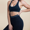 Seamless Striped Yoga Gym Tracksuit Workout Sports Push Up Jogging Two Piece Tank Crop Top Hips Lifting Leggings Outdoor Set | Vimost Shop.