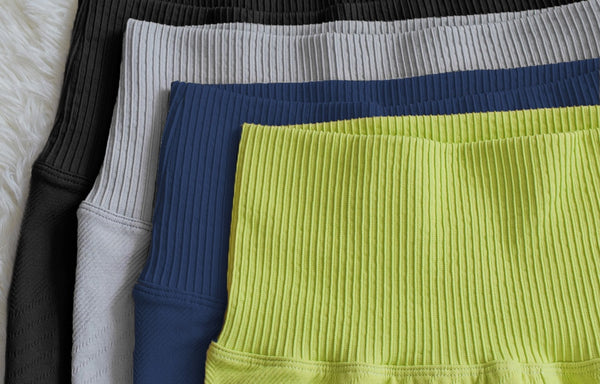 Autumn Seamless Ribbed Hollow Out Yoga Leggings Fitness Gym Yoga Pantalones High Elastics High Waist Sports Breathable Trousers | Vimost Shop.