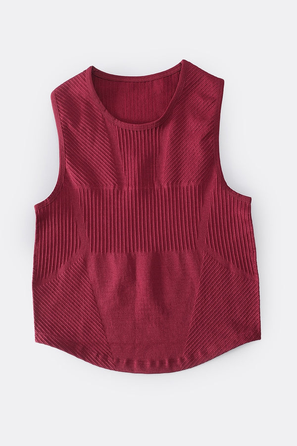 Seamless Sportswear Yoga 2 PCS Set GYM Fitness Sports Tracksuit Ribbed Tank Top Hips Lifting Leggings Two Piece Set | Vimost Shop.