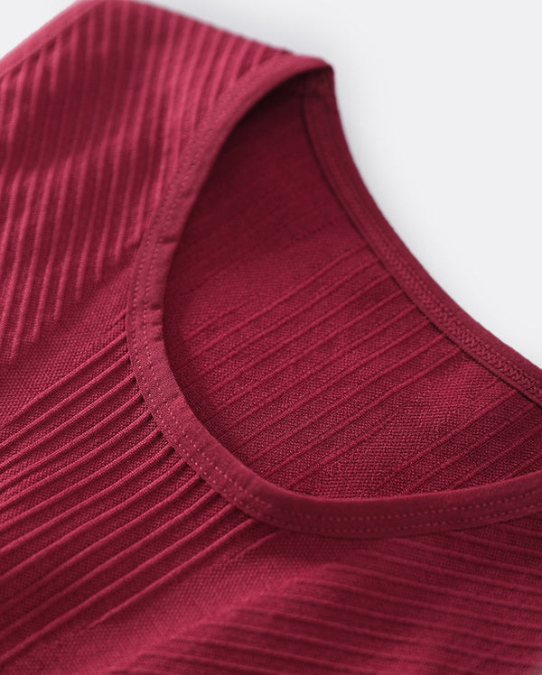 Seamless Sportswear Yoga 2 PCS Set GYM Fitness Sports Tracksuit Ribbed Tank Top Hips Lifting Leggings Two Piece Set | Vimost Shop.