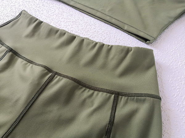 Seamless Yoga Gym Set Women Tracksuit Fitness Clothing Sportswear Padded Push-up Sports One Shoulder Bra Leggings Workout Set | Vimost Shop.