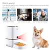 Lseebiz 6L Pet Feeder Smart Dog Dispender with Camera WIFI Cat Food Feeder with Night Vision , USB Charge ,6 Times One Day | Vimost Shop.