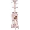 56" Condo Scratching Posts Ladder Cat Play Tree  Cats Tree Kitten House Furniture PS7009BE | Vimost Shop.