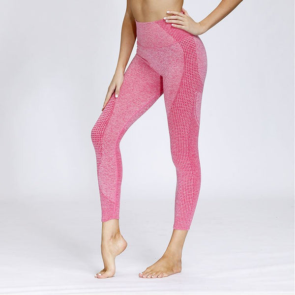 Seamless Sportswear Yoga Set Gym Fitness Tracksuit Tank Crop Top Hips Lifting Leggings Running Traning 2 Piece Quick Dry Suit | Vimost Shop.