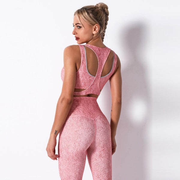 Seamless Yoga Pants Gym Leggings Fashion High Elastics Hips Lifting Slim Yoga Pants Fitness Running Sports Training Tracksuit | Vimost Shop.