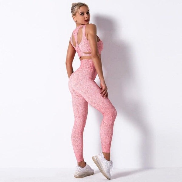 Seamless Yoga Pants Gym Leggings Fashion High Elastics Hips Lifting Slim Yoga Pants Fitness Running Sports Training Tracksuit | Vimost Shop.