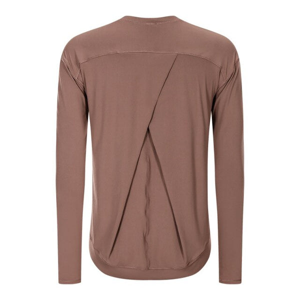 Loose Fit Sport Training Workout Long Sleeve Shirts Women Lightweight Anti-sweat Yoga Fitness Shirts with Thumb Hole