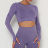 Yoga Crop Tops Yoga Shirts Gym Workout Tops Long Sleeve Fitness Running Sport T-Shirts Athletic Training Wear Women Sportswear | Vimost Shop.