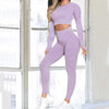 Yoga Crop Tops Yoga Shirts Gym Workout Tops Long Sleeve Fitness Running Sport T-Shirts Athletic Training Wear Women Sportswear | Vimost Shop.