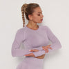 Yoga Crop Tops Yoga Shirts Gym Workout Tops Long Sleeve Fitness Running Sport T-Shirts Athletic Training Wear Women Sportswear | Vimost Shop.