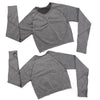 2pcs Yoga Set Women Long Sleeve Shirts Active Tracksuit Sport Suits Workout Clothes Gym Fitness Crop Top + Push Up Leggings | Vimost Shop.