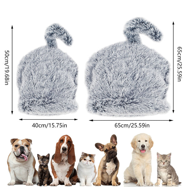 Pet Dog Cat Sleeping Bed Soft Plush  Nest Kennel Cave House Cats Cute Bag Mat Pad Tent Pets Winter Warm Cozy Beds | Vimost Shop.