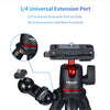 MT-11Flexible Octopus Tripod Smartphone DSLR SLR Vlog Tripod Travel Portable 2 in 1 Tripod Extend 1/4 Screw for Magic Arm | Vimost Shop.