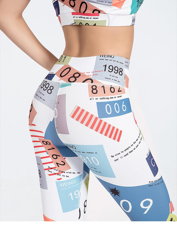 Seamless Yoga Set Gym Sports Tracksuit Print Push Up Training Running Yoga Suit Casual Tank Crop Top Leggings For Women Clothing | Vimost Shop.