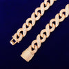 Solid 15mm Men's Hip Hop Cuban Chain Link Cubic Zirconia Gold Color Necklace Choker Fashion Rock Jewelry | Vimost Shop.
