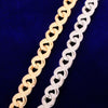 Solid 15mm Men's Hip Hop Cuban Chain Link Cubic Zirconia Gold Color Necklace Choker Fashion Rock Jewelry | Vimost Shop.