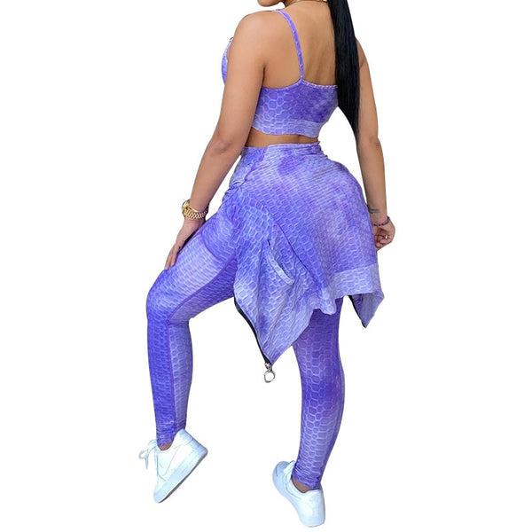 Sportswear 3 PCS Jacquard Yoga Set Women Gym Tracksuit Bra Crop Top Zipper Long Sleeve Jacket And Leggings Workout Sports Suit | Vimost Shop.