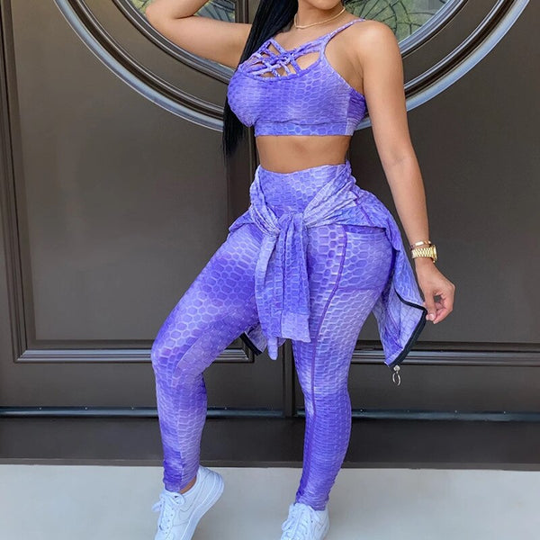 Sportswear 3 PCS Jacquard Yoga Set Women Gym Tracksuit Bra Crop Top Zipper Long Sleeve Jacket And Leggings Workout Sports Suit | Vimost Shop.