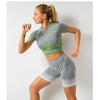Striped Seamless Yoga Tank Crop Top Shockproof Quick Dry Sports Bra Vest Fashion Workout Push Up Running Tees High Elasticsity | Vimost Shop.