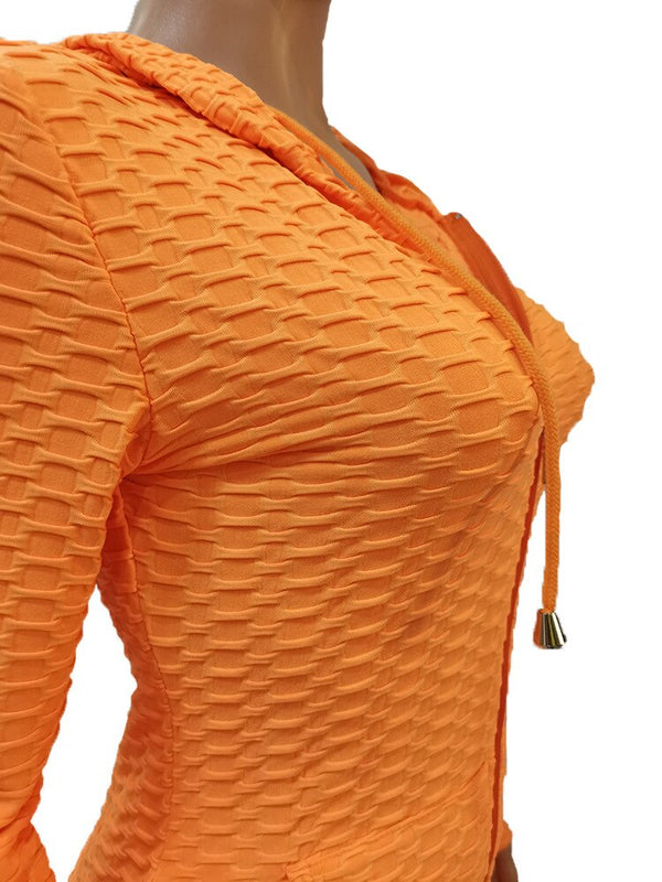 Sportswear Jacquard Hooded Set Gym Fitness Tracksuit Long Sleeve Zipper Hoodies Pencil Leggings Running Traning Outdoor Suit | Vimost Shop.