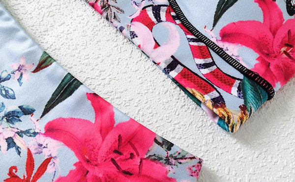 Seamless Floral Print Gym Yoga Set Fashion Fitness Vest Crop Top Leggings Suit Push Up Workout Training Running Slim Clothing | Vimost Shop.