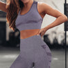 Women Workout Outfit 2 Pieces Yoga Set Seamless Running Leggings with Sports Bra Padded Tops Suit Gym Clothes Fitness Sportswear | Vimost Shop.