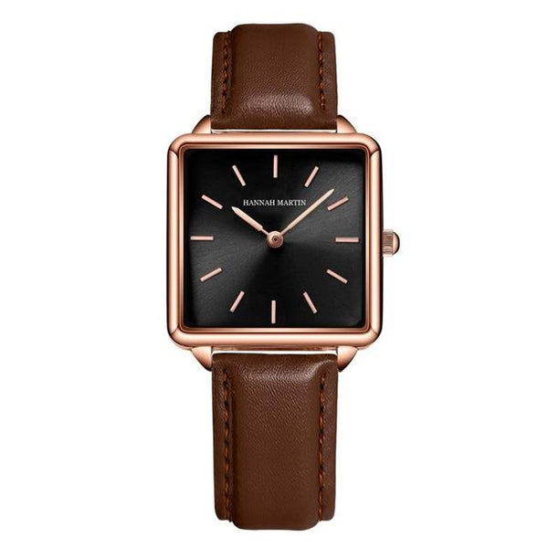 Arrival Full Solid Stainless Steel Square Dial Japan Movement Quartz Gift Rose Gold Ladies Top Brand Watches for Women