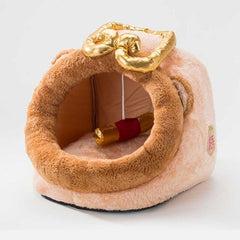 Pet Dog Cat Bed Cute Unicorn Shape Kennel Winter Warm Sofa Detachable Kitten House Waterproof Puppy Cushion Pet Sleeping Product