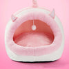 Pet Dog Cat Bed Cute Unicorn Shape Kennel Winter Warm Sofa Detachable Kitten House Waterproof Puppy Cushion Pet Sleeping Product | Vimost Shop.