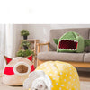 Pet Dog Cat Bed Cute Unicorn Shape Kennel Winter Warm Sofa Detachable Kitten House Waterproof Puppy Cushion Pet Sleeping Product | Vimost Shop.