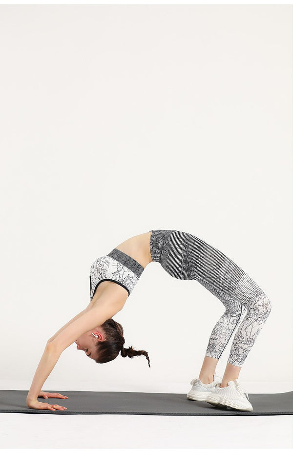 Women Seamless Gym Yoga Suit Tank Crop Top Leggings Tracksuit For Women Fashion Push Up Workout Running Fitness Two Piece Set | Vimost Shop.