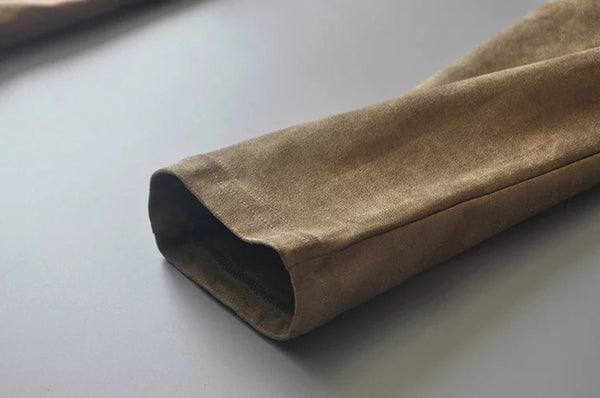 Autumn Suede Leggings Solid High Elastics Bodycon Pencil Pants Fashion Casual Medium Waist Trousers | Vimost Shop.