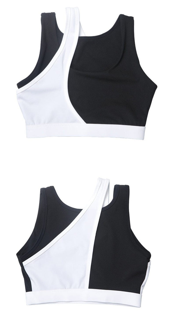 Seamless Sports Gym Bra Crop Top Patchwork Push Up Workout Beauty Back Solid Top Shockproof Training Fitness Running Vest Shirt | Vimost Shop.