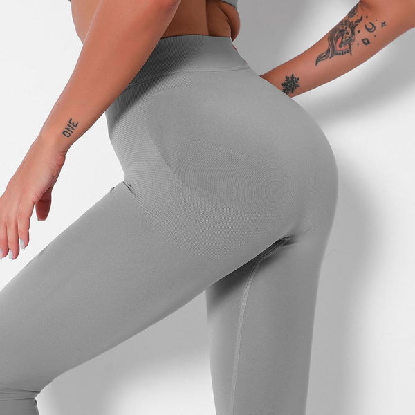 Seamless Yoga Leggings Solid Slim Pants High Elastics Workout Push Up Sports Fitness Running Casual High Waist Outdoor Pants | Vimost Shop.