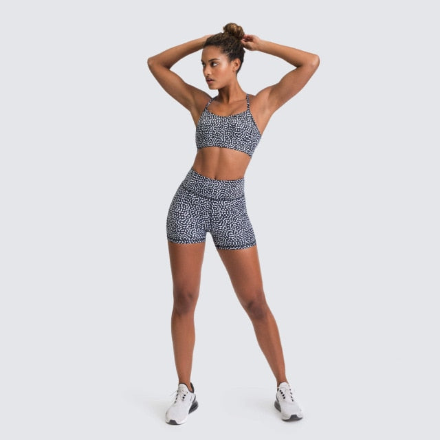 Seamless Sports Yoga Set XS-XL Gym Fitness Running Dance Train Tracksuit Fashion Bra Top Shorts Suit Jogging Workout Clothing | Vimost Shop.
