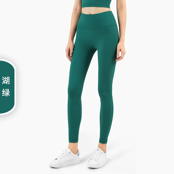 Autumn Seamless Solid Yoga No T line Leggings Fitness Gym Yoga Pantalones High Elastics Sports Breathable Dry Quick Trousers | Vimost Shop.