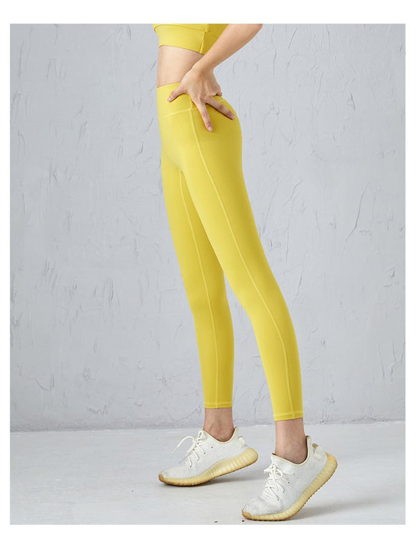 Autumn Solid Yoga Leggings For Women Hip Lifting Slim Shaping Sports Pants Casual Gym Fitness Workout Running Training Trouser | Vimost Shop.