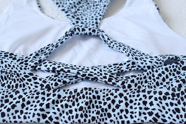 Polka Dots Sports Yoga Set Gym Fitness Running Tracksuit Fashion Bra Top And Shorts Set Jogging Push Up Workout Clothing Outfits | Vimost Shop.