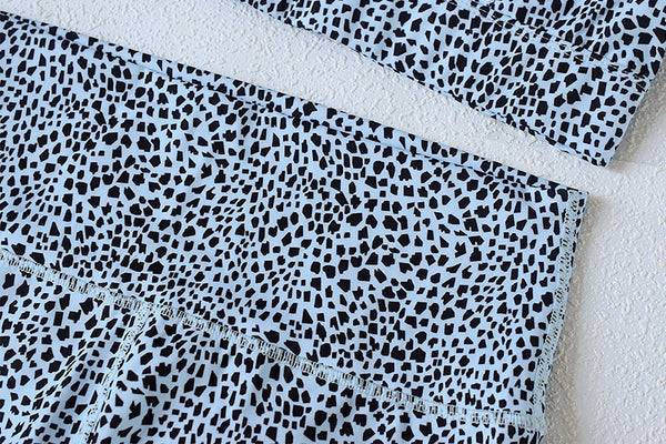 Polka Dots Sports Yoga Set Gym Fitness Running Tracksuit Fashion Bra Top And Shorts Set Jogging Push Up Workout Clothing Outfits | Vimost Shop.