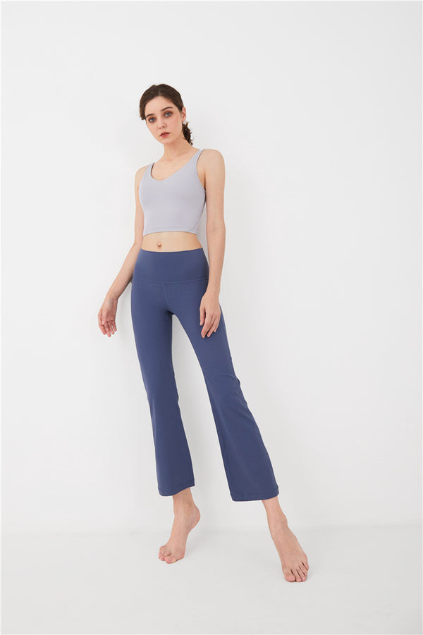 Sports Leggings Women High Waist Wide Legs Yoga Pants Solid Fashion High Elastic Push Up Work Out Pants For Women Jogging Pants | Vimost Shop.