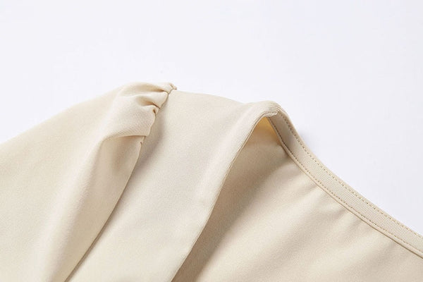 Solid Sportswear Pleated Yoga Set Gym Fitness Tracksuit Long Sleeve Rushed Crop Top Shorts Suit Outdoor Sports Workout Suit | Vimost Shop.