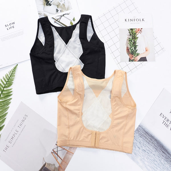 Sleeveless Corrective Underwear Invisible Chest Lifter Body Corrector Woman Lifting Shapewear Tops Nylon Corset | Vimost Shop.