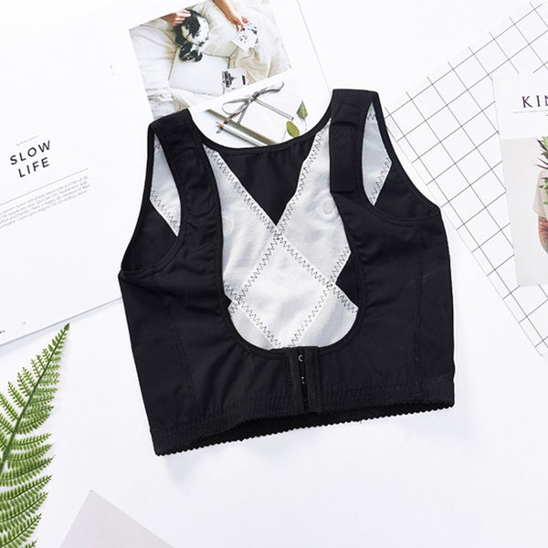 Sleeveless Corrective Underwear Invisible Chest Lifter Body Corrector Woman Lifting Shapewear Tops Nylon Corset | Vimost Shop.