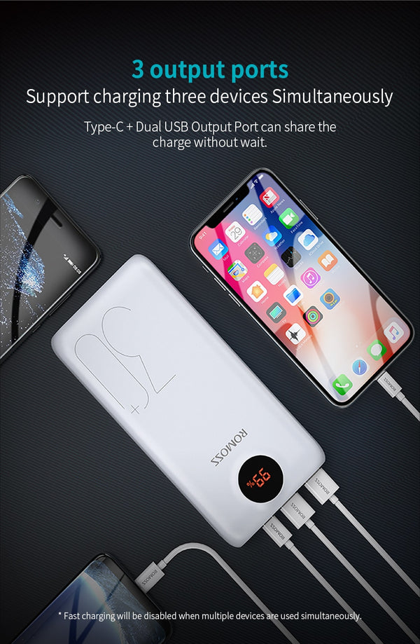 Pro Power Bank 26800mAh Portable Powerbank 26800mAh USB PoverBank External Battery Charger For Xiaomi Mi 9 8 iPhone | Vimost Shop.