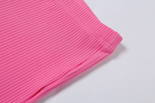 Autumn Solid Ribbing Two Piece Set Tracksuit For Women Fashion Long Sleeve Front Zipper Crop Top Leggings Jogging Sports Suit | Vimost Shop.