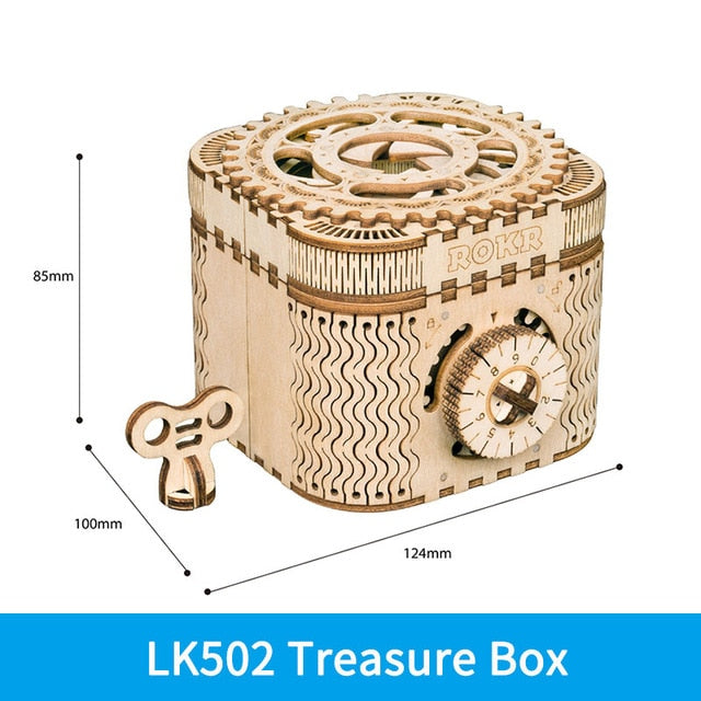 ROKR DIY 3D Wooden Puzzle Gear Model Building Kit Toys Gift for Children Teens | Vimost Shop.