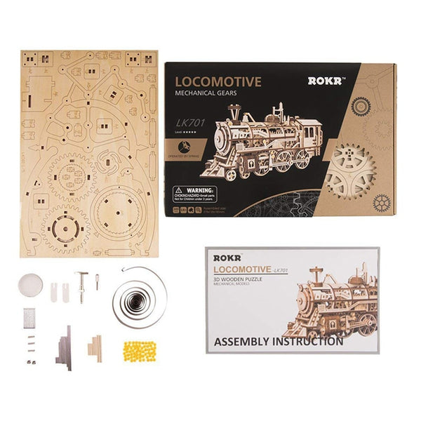 ROKR DIY 3D Wooden Puzzle Gear Model Building Kit Toys Gift for Children Teens | Vimost Shop.