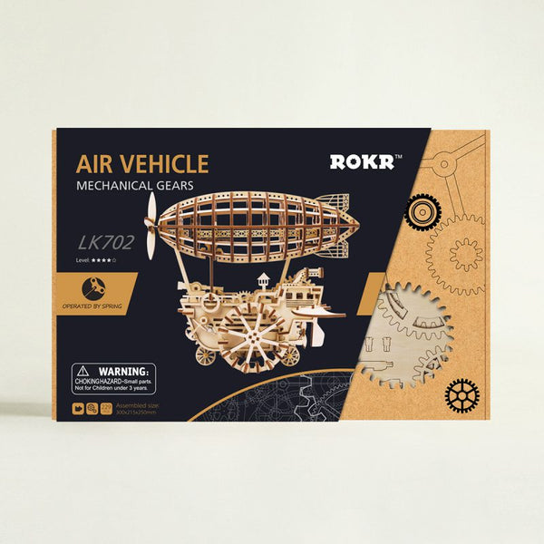 ROKR DIY 3D Wooden Puzzle Gear Model Building Kit Toys Gift for Children Teens | Vimost Shop.