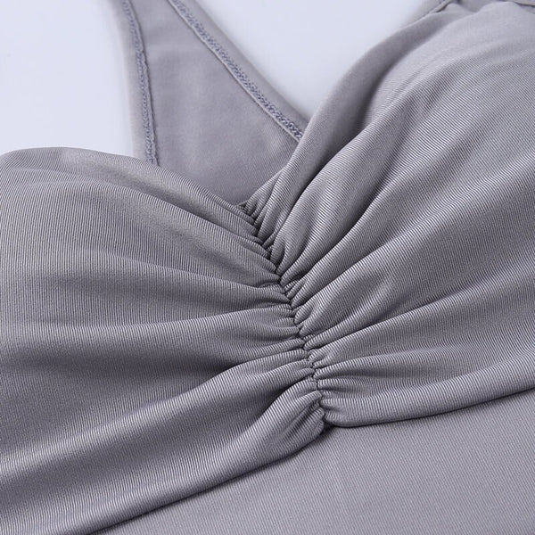 Women Solid Yoga Suit Gym Slim Tracksuit Cami Crop Top Shorts Two Piece Set Casual Sports Running Suit Hot Sale Outdoor Outfits | Vimost Shop.